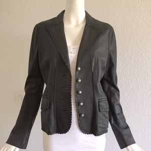 Laundry by shelli Segal black leather jacket